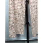 ZARA Orange Cream Crochet Knit Straight Leg Pull On High Waist Pants Size L Photo 2