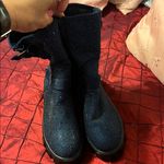 Stylish Women's Navy Combat Boots Black Size 6 Photo 3