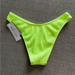 Salt + Cove Neon Yellow Textured Bikini Bottoms Women’s Size S NWT Green Photo 3
