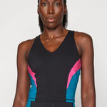 Sweaty Betty  power racer back tank top size small black , Pink, and Blue Photo 0