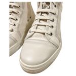 Gucci Brooklyn High Top GG Sneakers EU 37.5 US 7.5 White Grey Cap Toe Canvas Photo 4