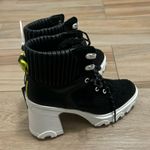 Sorel Women's Brex Heel Cozy Lace Booties Boots Sizes 9.5 Black Sea Salt NEW Photo 6