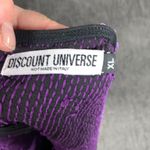 Discount Universe Sequin Evil Eye Stretchy Bathing Suit Bottoms Size XL Purple Photo 2