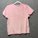 Juicy Couture Pink Velour Rhinestone Sleep Top Pajama Shirt Lounge Tee L Photo 6