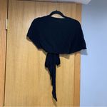 Shade & Shore  Black Tie-Front Coverup - Size XS Photo 1