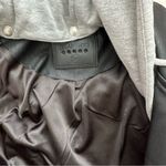 BLANK NYC  Faux Leather Hooded Crop Moto Jacket Photo 3