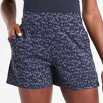 Athleta Shorts Women 18 Navy Blue Purple Brooklyn Printed Allure Sportswear Photo 0