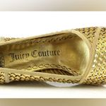 Juicy Couture Kinder Gold Woven Leather Wedge Espadrille Sandals | Size: 9M Photo 3