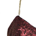 Silvergate Sequins Mini Party Dress Burgundy Short Red Size L Photo 4