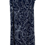 Patons of Peace Navy White Floral Print Spaghetti Strap Maxi Dress Size L Blue Size L Photo 0