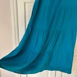  Size 1 Vibrant Blue Midi Dress Tiered Gauzy Flounce Dress Chicos Medium Photo 9
