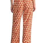 Faherty Orange Pacific Beach Linen Pants Patterned Summer Vacation Comfy XS Photo 4