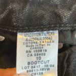 Harley Davidson Jeans Black Bootcut Zipper at Ankle Denim Sz 10 EUC Photo 9