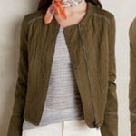 Hei Hei By Anthropologie Army Green Riding Jacket Zip up Oversized Size M Size M Photo 0