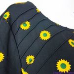 Unique Vintage  X GB Gwynnie Bee‎ Sunflower Black Dress, L Photo 13