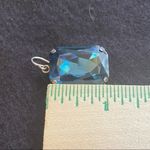Giant light blue rhinestone earrings Photo 5