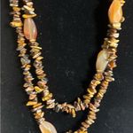 Tigers Eye and beads Brown Stone Necklace Photo 0