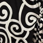 Diane Von Furstenberg DVF NEW JULIAN TWO Silk Jersey Wrap Dress Swirl Black sz 4 Photo 9