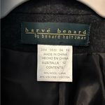 Harvé Benard Harve Benard Wool Viscose Charcoal Mandarin Collar Zip Front Blazer Size 12 Photo 1