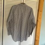 Gloria Vanderbilt 100% cotton  striped button up top XL Photo 5