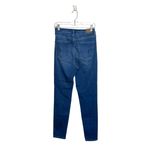 American Eagle Dark Wash Super High Rise Ripped Curvy Skinny Jeans Photo 5