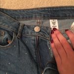 H&M Rhinestone covered skinny ankle jeans Photo 2