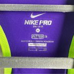 Nike  Pro Purple and‎ Green Tank Top Photo 3