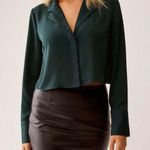 Talula White Crop Blouse Photo 0