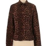 Betsey Johnson Vintage  90’s Black Brown Leopard Print Button Down Blouse Size 8 Photo 0