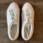ZARA  White Sneakers with Colorful Sole Photo 8