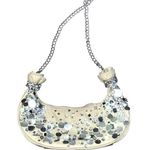 Mary Frances seashell beaded shoulder bag Silver Photo 0