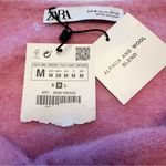 ZARA Alpaca Wool Fuzzy Mini Dress Silver Beaded Strap Embellishments Photo 13