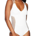 Coastal Blue  white swimsuit. NWT Photo 0