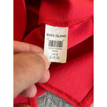 River Island Dress Womens 6 Red Black 3/4 Sleeve Peplum Pencil Cocktail Office Photo 5