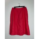 Westbound Women’s Pink 100% Linen Midi Skirt Photo 1