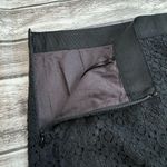 J. Crew Factory Women's Black Lace Overlay Short Mini Pencil Skirt 6 Side Zipper Photo 5