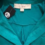 Loft  Blue/Teal‎ Sleeveless Polo Blouse Photo 1