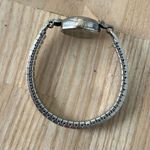 Helbros Rare Vintage Mechanical Ladies Watch Stainless Stretch Bracelet Case Silver Photo 6