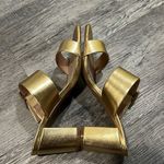 Chinese Laundry NWOB gold buckle heel sandals 7.5 Photo 9