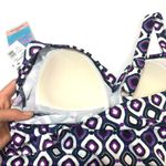 Swim Solution tiered one piece swimsuit Sz 10 Purple Photo 6