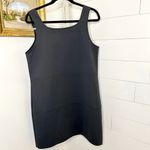 Shan Sofia Sheath Mini Dress Square Neck Anthracite Black 3D Jersey NWT Size 10 Photo 8