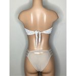 PilyQ New. PQ taupe and bone bandeau bikini. M-top/S-bottom. Retails $168 Photo 4