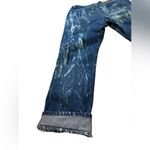 Lee Thrashed Bleach 90s Vintage Jeans 27β High Waisted Bootcut Dark Wash Denim Photo 4