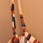 American Eagle Striped Wide Leg Jumpsuit Orange Brown XS Photo 2