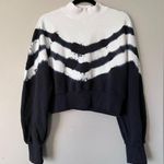 Fabletics  Cowl Neck Sweatshirt. Tie Dye Chevron 100% Cotton. Women’s Sz M. EUC Photo 0