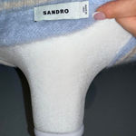 Sandro NWOT  Women's Baby Blue Paris Sweater Size Small/Medium Photo 3