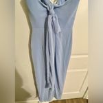 Dessy Collection by Vivian Diamond Blue Maxi Dress Photo 5