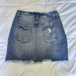 Wild Fable Skirt Womens 2 Distressed Denim Cut Off Pencil Stretch Summer Beach Photo 4