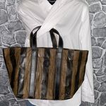Fendi Authentic  Bag Pequin Striped Bag Photo 11