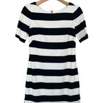 Eliza J  Horizontal Wide Striped Short Sheathe Dress Photo 1